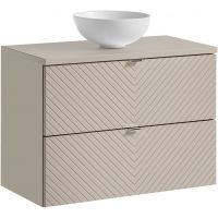 Zestaw Comad Viva Cashmere szafka 80x39x57 cm podumywalkowa wisząca kaszmir z blatem i umywalką SET-VIC B CASHMERE 80CM S UN DOMI MW