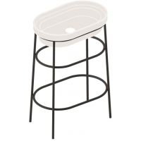 Art Ceram Fuori Scala stelaż stojący do umywalki czarny mat ACA05517