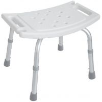 AWD Interior krzesło prysznicowe dla niepełnosprawnych biały/aluminium AWD02331409