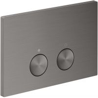 Axor FlushPlate przycisk spłukujący do WC czarny chrom szczotkowany 42530340