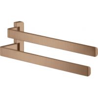 Axor Universal wieszak na ręcznik podwójny czerwone złoto szczotkowane 42821310