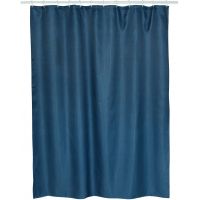BISK Rist zasłona prysznicowa 200x180 cm granatowa 08379