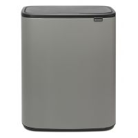 Brabantia Bo Touch Bin pojemnik na odpady 60 l do segregacji szary 221460