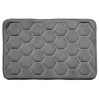 Hyggli Rock dywanik łazienkowy 60x40 cm prostokątny szary 70-117