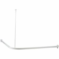 Duschy drążek zasłony prysznicowej 90x90 cm narożny biały 675-10