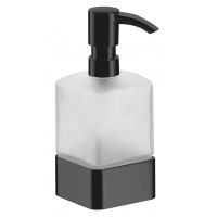 Emco Loft dozownik do mydła czarny/szkło satynowe 052113302