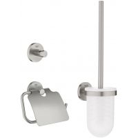 Grohe Essentials zestaw akcesoriów 3w1stal nierdzewna 40407DC1