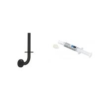 Zestaw Grohe Start uchwyt na papier toaletowy czarny i klej montażowy QuickGlue (411862430, 41127000)