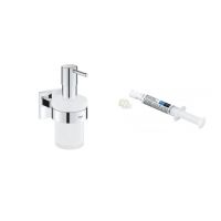 Zestaw Grohe Start Cube dozownik do mydła 160 ml chrom i klej montażowy QuickGlue (41098000, 41127000)