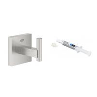 Zestaw Grohe Start Cube wieszak na ręcznik stal nierdzewna i klej montażowy QuickGlue (40961DC0, 41127000)