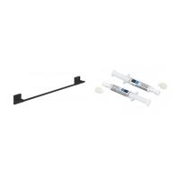 Zestaw Grohe Start Cube drążek na ręcznik czarny i klej montażowy QuickFix (410892430, 41128000)