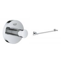 Zestaw Grohe Essentials wieszaki na ręcznik 2 szt chrom (40364001, 40688001)