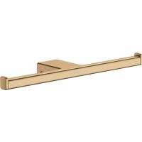 Hansgrohe AddStoris uchwyt na papier toaletowy podwójny brąz szczotkowany 41748140