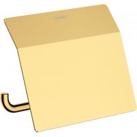 Hansgrohe AddStoris uchwyt na papier toaletowy z osłoną złoty optyczny polerowany 41753990