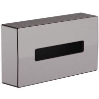 Hansgrohe AddStoris pojemnik na chusteczki czarny chrom szczotkowany 41774340