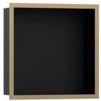 Hansgrohe XtraStoris Individual wnęka ścienna na papier toaletowy czarny mat-brąz szczotkowany 56098140 