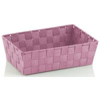 Kela Alvaro koszyk łazienkowy 29,5x20,5 cm różowy 24352