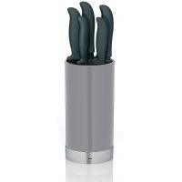 Kela Acida zestaw noży 5 szt w stojaku szary KE-11288