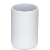 Kela Sana kubek na szczoteczki biały KE-23946