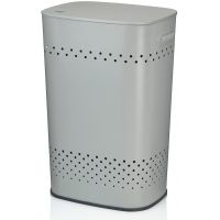 Kela Malaga kosz na bieliznę i pranie 60 l szary KE-23965