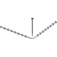 Keuco Plan drążek zasłony prysznicowej narożny 90 cm chrom 14937010900