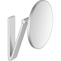 Keuco Cosmetic mirrors lusterko kosmetyczne 21,2x31,4 cm okrągłe z oświetleniem aluminium 17612210000