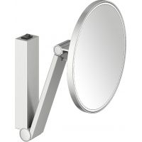 Keuco Cosmetic mirrors lusterko kosmetyczne 21,2x31,8 cm okrągłe z oświetleniem stal szlachetna 17612219004