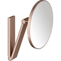 Keuco Cosmetic mirrors lusterko kosmetyczne 21,2x31,4 cm okrągłe czerwone złoto szczotkowane 17612290000