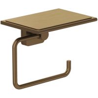 Kludi Vela S uchwyt na papier toaletowy brązowy szczotkowany 25971N1