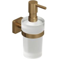 Kludi Vela S dozownik do mydła 150 ml brązowy szczotkowany 25976N1