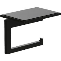 Kludi Vela C uchwyt na papier toaletowy czarny mat 3197139