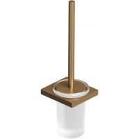 Kludi Vela C szczotka toaletowa z rączką ścienna brązowy szczotkowany 31974N1