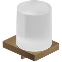 Kludi Vela C dozownik do mydła brązowy szczotkowany-biały mat 31976N1