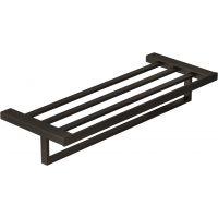 Kludi Vela C wieszak na ręcznik 60 cm z półką czarny szczotkowany 31989N2