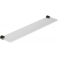 Kludi Vela R półka 60 cm biały mat-czarny szczotkowany 58973N2