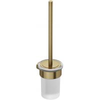 Kludi Vela R szczotka toaletowa z rączką ścienna złoty szczotkowany 58974N0