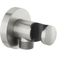 Kludi przyłącze kątowe z uchwytem nikiel szczotkowany 60547N5-00