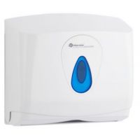 Merida Top Mini pojemnik na pojedyncze ręczniki papierowe biały okienko niebieskie ATN201