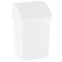 Merida kosz na śmieci 15 l z uchylną pokrywą biały B8B
