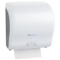 Merida Lux Cut mechaniczny podajnik ręczników papierowych w rolach maxi biały CJB301