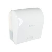 Merida Solid Cut pojemnik na ręczniki papierowe w rolce biały/transparent połysk CJB304