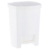 Merida kosz na śmieci 28 l otwierany przyciskiem pedałowym biały KAB404