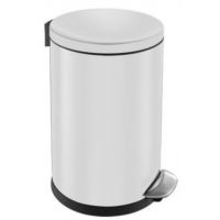 Merida Top Silent Luna kosz na śmieci 20 l pedałowy metalowy biały KIB421