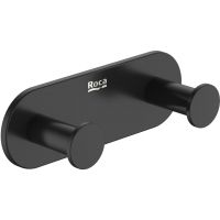 Roca Hotel's 2.0 wieszak na ręcznik haczyk podwójny czarny mat A817571C40