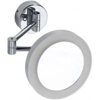 Sapho X-Round lusterko kosmetyczne 20 cm okrągłe z oświetleniem chrom XR016