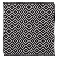 Sealskin Trellis dywanik łazienkowy 60x60 cm bawełna czarny 800107