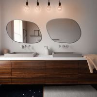 Baltica Design Tiny Border Contorno IV lustro 90x64 cm srebrne