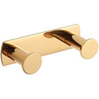 Stella wieszak na ręcznik 2-hakowy złoty połysk 18.042-G