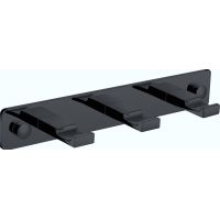 Stella wieszak na ręczniki 3-hakowy czarny mat 18.063-B