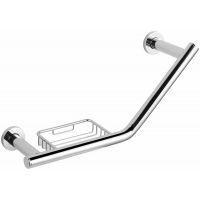 Stella uchwyt ścienny kątowy z koszykiem chrom 19.032